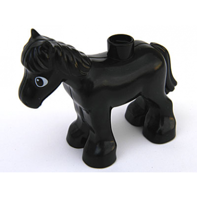 black duplo horse baby foal pony undetermined type