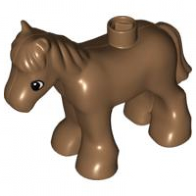 light brown duplo horse baby foal pony undetermined type