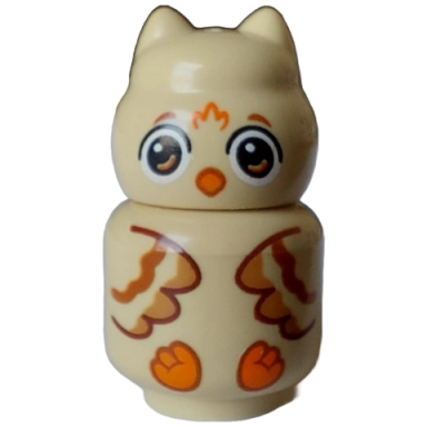 tan me-owl baby gabbys dollhouse - brick built