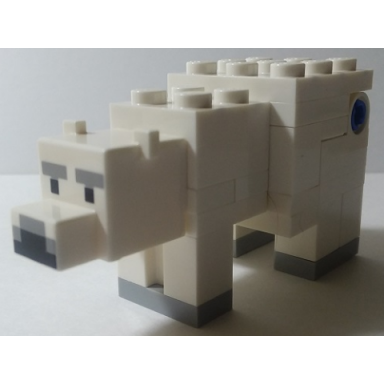 minecraft polar bear - brick built