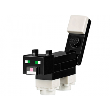 minecraft cat tuxedo - brick built