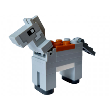 minecraft donkey 1 x 4 plates - brick built