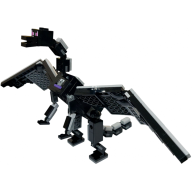 minecraft ender dragon scalloped wings - brick built