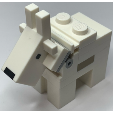 minecraft goat 2 studs on top - brick built