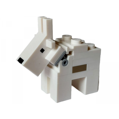 minecraft goat 4 studs on top plate 1 x 2 on back - brick built