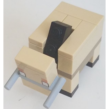 minecraft hoglin tan face - brick built