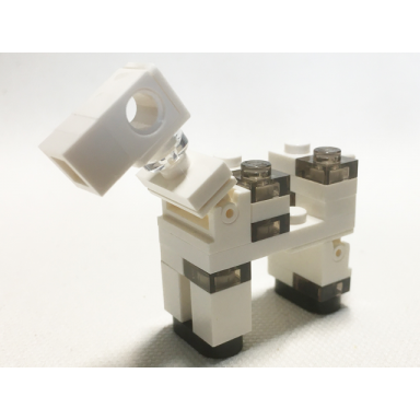 minecraft horse skeletal skeleton thin neck bracket - brick built