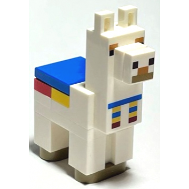 minecraft alpaca llama white - brick built