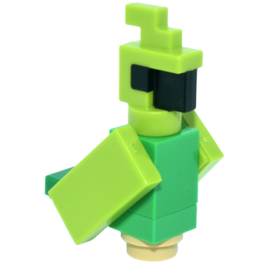minecraft parrot lime plain wings - brick built