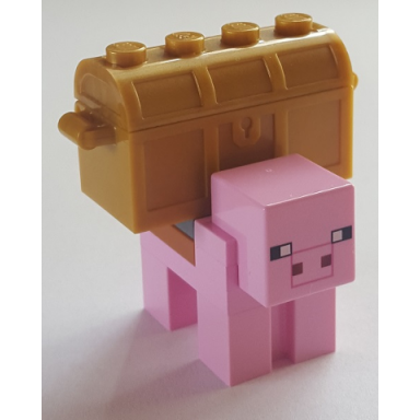 minecraft pig piggy bank - brick built