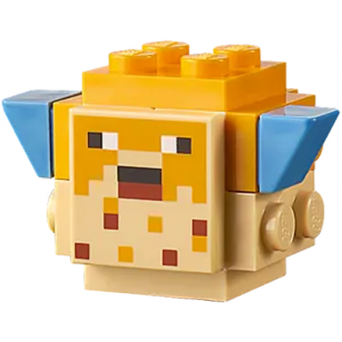 minecraft pufferfish inflated - brick built