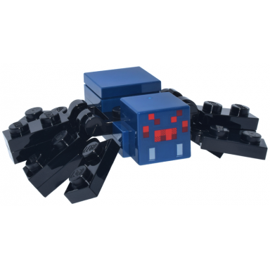minecraft spider cave light bluish gray fangs - brick built