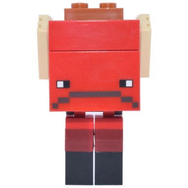 minecraft strider dark red plate 1 x 3 yellow round plates 1 x 1 with open stud - brick built