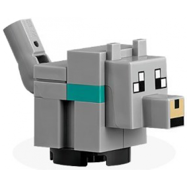 minecraft wolf tamed baby - brick built