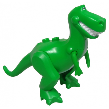 bright green dinosaur toy story rex