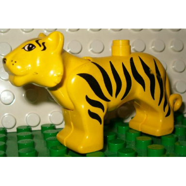 yellow duplo tiger adult with movable head