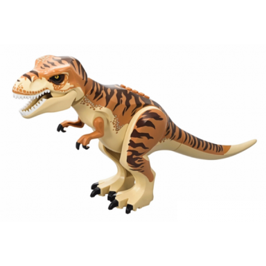 tan dinosaur tyrannosaurus rex with medium nougat back