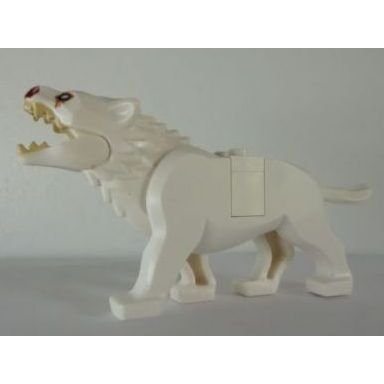 white warg with dark red nose