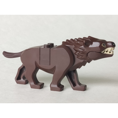 dark brown warg with black nose