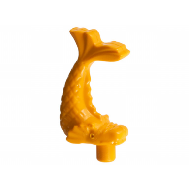 medium orange fish ornamental
