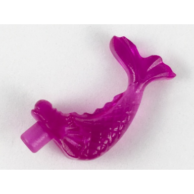 trans-dark pink fish ornamental