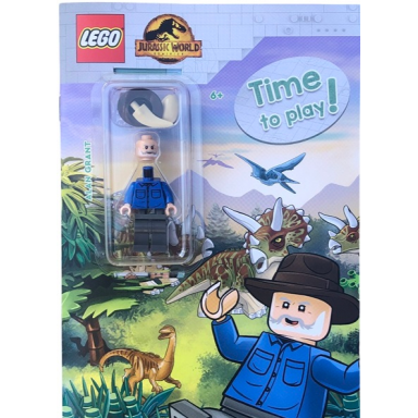 jurassic world - time to play! softcover alan grant minifigure