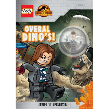jurassic world - overal dinos! softcover dutch edition
