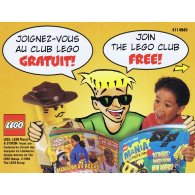 1998 insert - lego club - us canadian 4114948