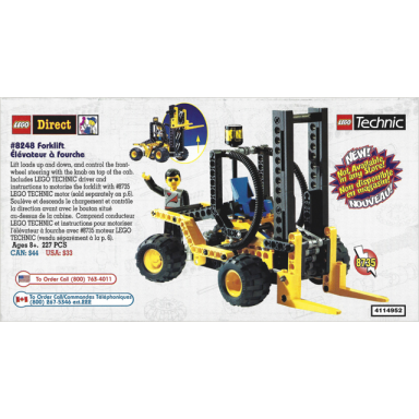 1998 insert - lego direct - us canadian technic
