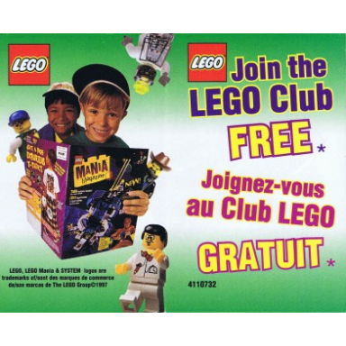 1997 insert - lego club - us canadian 4110732