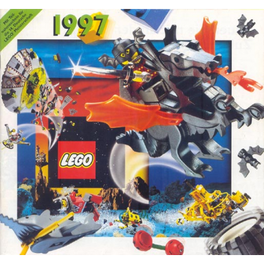 1997 large german 1 mit teilnahmeschein für die 14 deutsche lego meisterschaft - 925.375-d