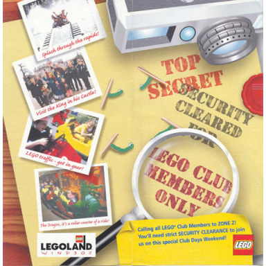 1998 insert - world club - uk legoland windsor