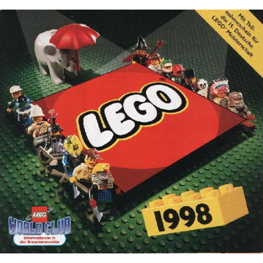 1998 large german 1 mit teilnahmeschein für die 15 deutsche lego meisterschaft - 926100 d