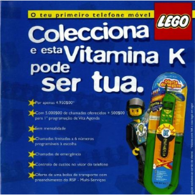 1998 insert - promotion o teu primeiro telefono móvel