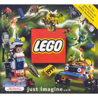 1999 large german 1 mit teilnahmeschein für die 16 deutsche lego meisterschaft - 927.070-d