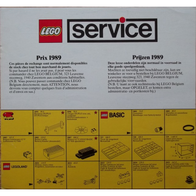 1989 large service packs belgian 921159-b
