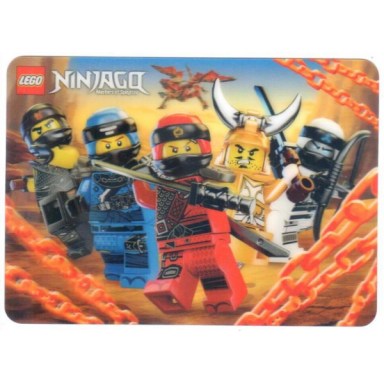 ninjago 3d lenticular card 2018 - 5 characters