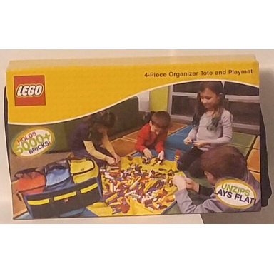 4-piece organizer tote and playmat with windows