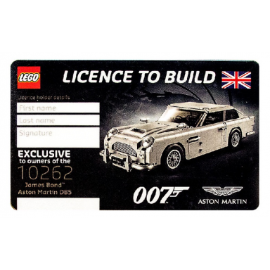 licence license to build - james bond aston martin db5 10262