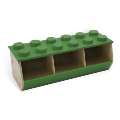 stacking bin green