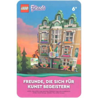 card promotional friends - freunde die sich für kunst begeistern german