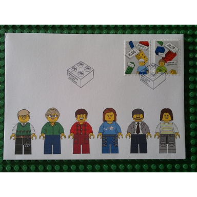 lego stamp denmark first day cover january 2015