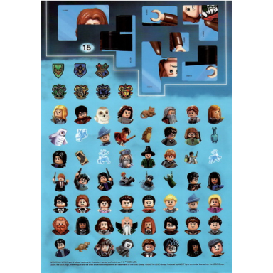 sticker sheet harry potter sheet of 70