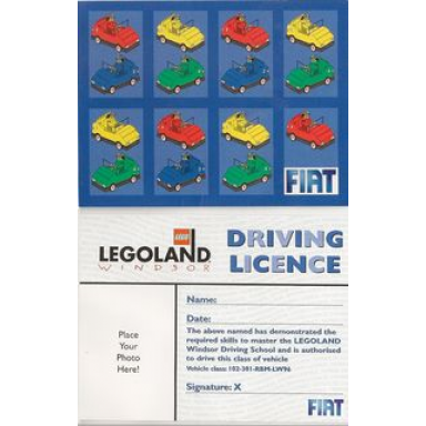 card driving licence license legoland windsor