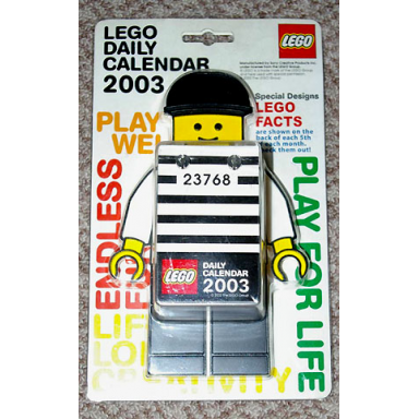 calendar 2003 lego daily calendar - brickster