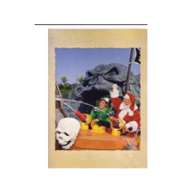 christmas card - 2006 legoland california santa on pirate ride