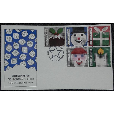 lego stamp gibraltar first day cover november 27 1996