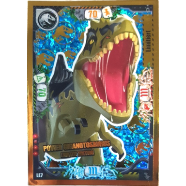 jurassic world trading card game german series 3 - le7 power giganotosaurus limited edition