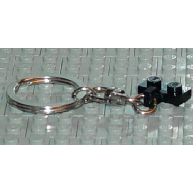 1 x 2 plate with 1 finger on side and chrome silver key chain