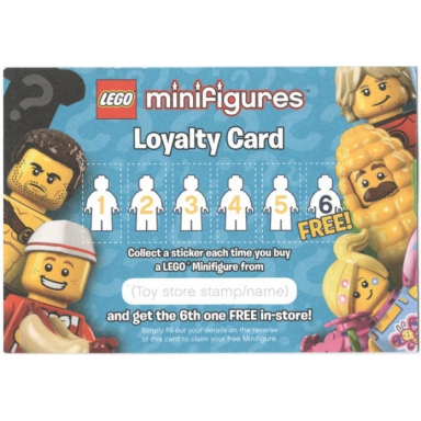 minifigures loyalty card 2017 series 17 minifigures